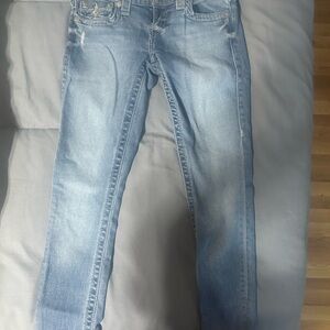True Religion Blue Skinny Jeans with Soft Lived-In Feel